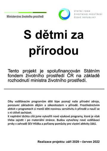 Projekt: S dětmi za přírodou